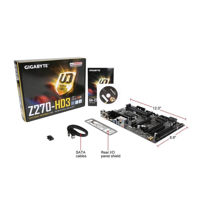 مادربرد گیگابایت مدل GA-Z270-HD3 سوکت 1151 - 5