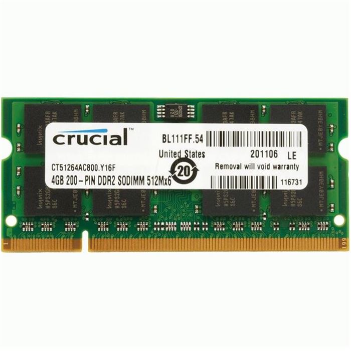 رم لپ تاپ DDR2 کروشیال  PC2 6400s MHz ظرفیت 4گیگابایت - 2