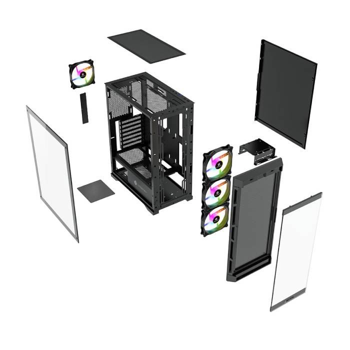 کیس لاجی کی مدل LK-C375B - 9