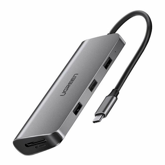 کابل تبدیل USB-C به 3*USB3.0+HDMI+VGA+RJ45 Gigabit+SD&TF +PD port Converter مدل CM179 - 3