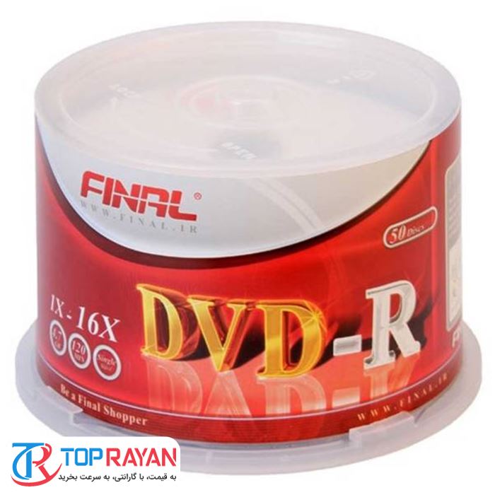 دی وی دی خام فینال مدل DVD-R بسته 50 عددی - 2