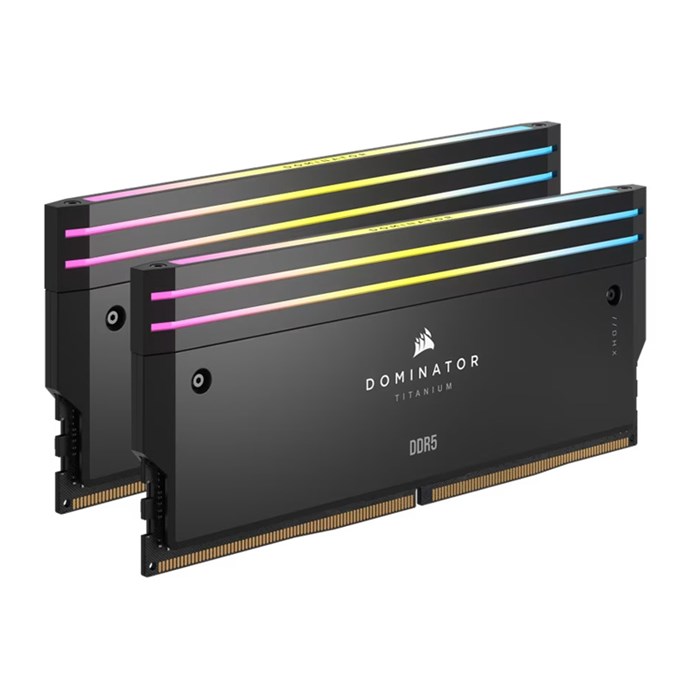 رم کامپیوتر DDR5 دو کاناله 6600 مگاهرتز CL32 کورسیر سفید مدل Dominator Titanium ظرفیت 96 گیگابایت - 2