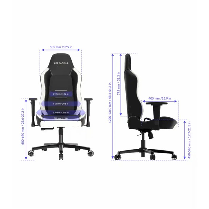 صندلی گیمینگ میدنایت پرپل ورتاگیر SL3800 - 3