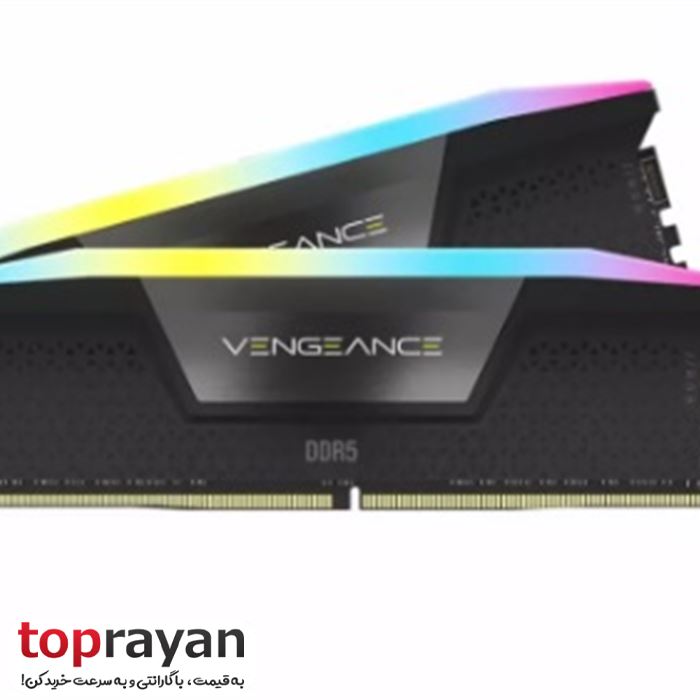 رم کورسیر سری VENGEANCE RGB 96GB DDR5 5600MHz CL40 Dual Channel - 2