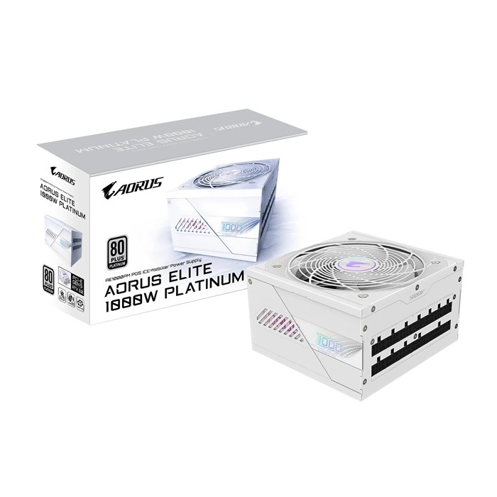 پاور 1000W گیگابایت مدل AORUS ELITE P1000W ICE 80+ Platinum Modular PCIe 5.0 ATX 3.1 - 7