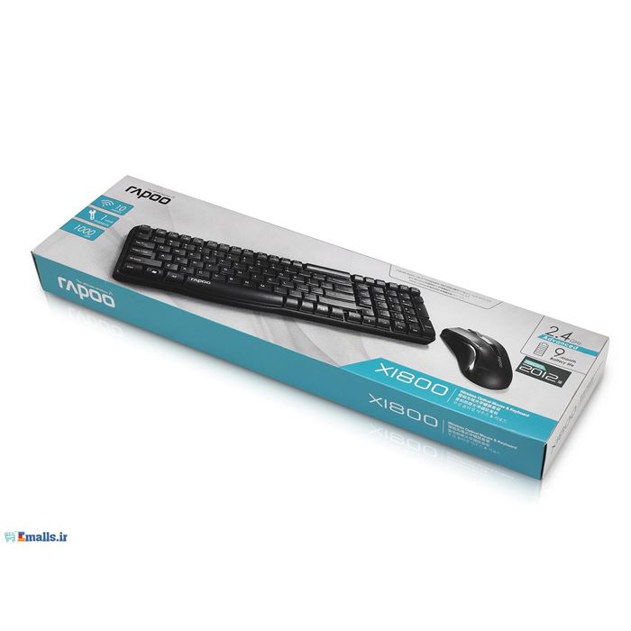 کیبورد و ماوس اپتیکال و بی‌سیم رپو مدل X1800 PRO - 4