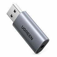 Ugreen CM383 usb 2.0 sound card for new 3.5mm audio sound card 