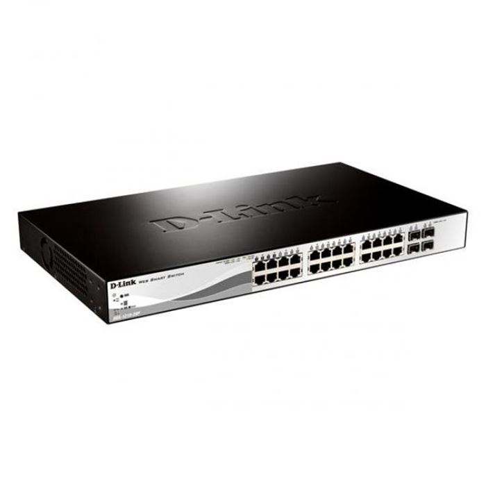 سوییچ 28 پورت گیگابیتی دی-لینک مدل DGS-1210-28 با 24 پورت UTP و 4 پورت SFP - 2