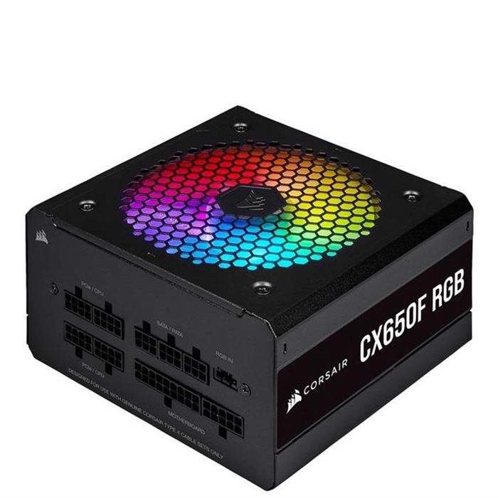 پاور 650 وات کورسیر مدل CX650F RGB Black Bronze Fully Modular