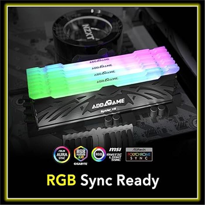 رم دسکتاپ تک کانال اددلینک مدل Spider X5 RGB 16GB 6000MHz CL38 - 5