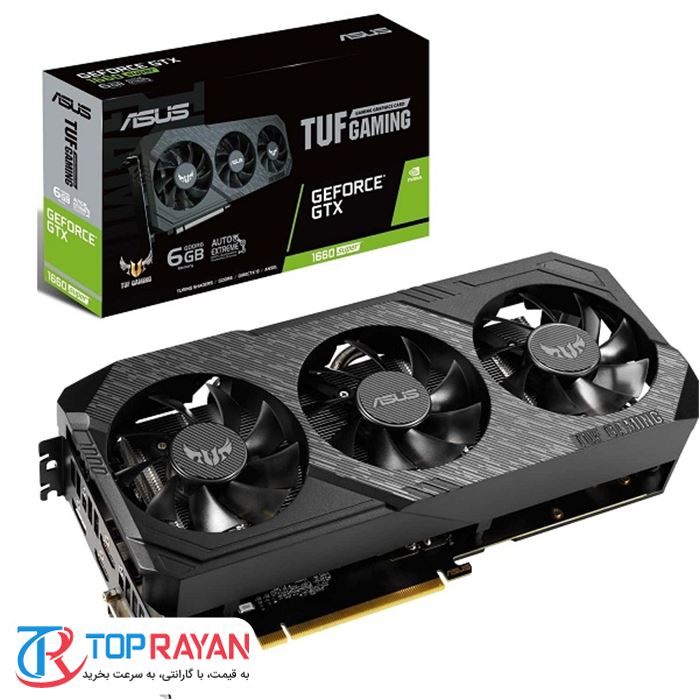 کارت گرافیک ایسوس مدل TUF ۳-GTX۱۶۶۰S-O۶G-GAMING با حافظه ۶ گیگابایت - 2