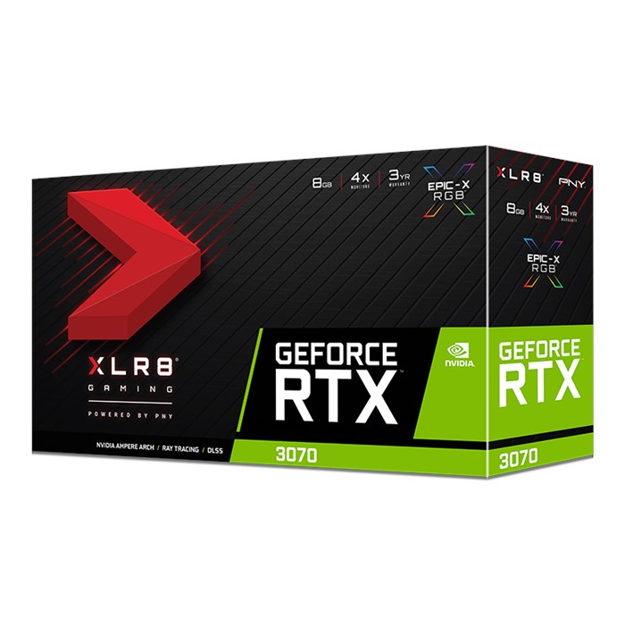 کارت گرافیک پی ان وای GeForce RTX 3070 8GB XLR8 Gaming - 6