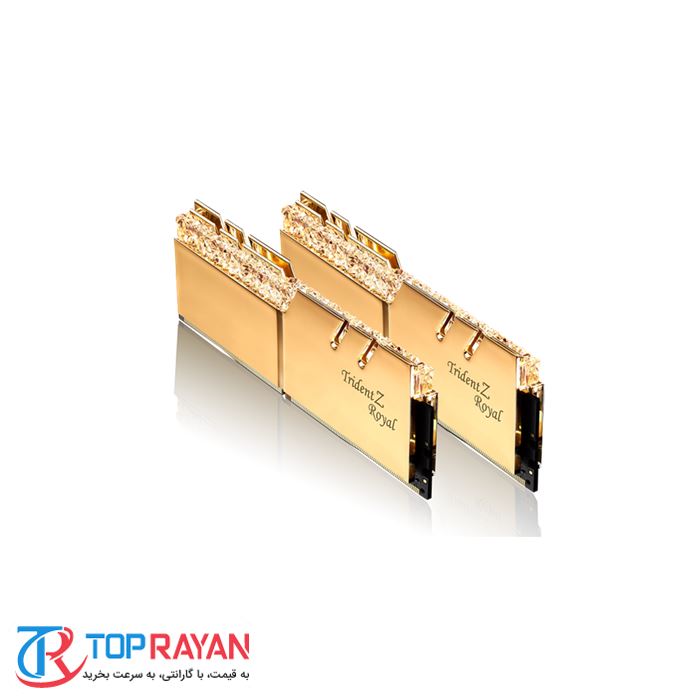 رم کامپیوتر RAM جی اسکیل دو کاناله مدل Trident Z Royal RG DDR4 4266MHz CL17 Dual ظرفیت 32 گیگابایت - 4