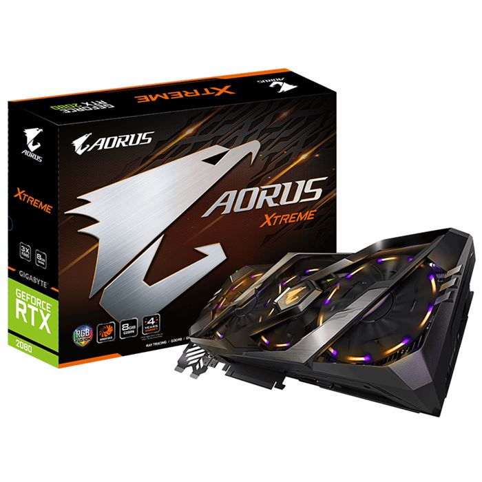 کارت گرافیک گیگابایت مدل AORUS GeForce RTX ۲۰۸۰ XTREME با حافظه ۸ گیگابایت - 3