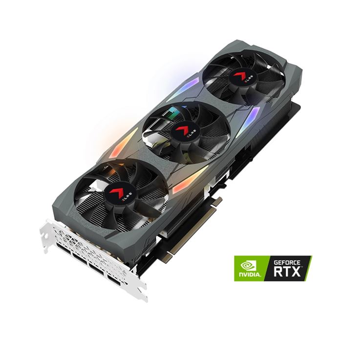 کارت گرافیک پی ان وای GeForce RTX 3080 10GB XLR8 Gaming Triple Fan Edition - 8