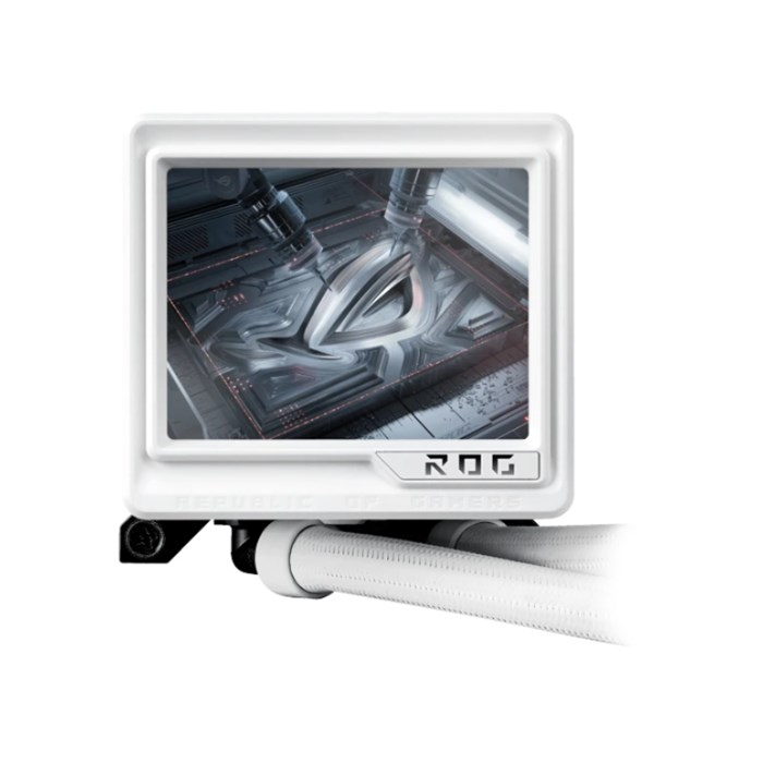خنک کننده مایع پردازنده ایسوس سفید ROG RYUJIN III 360 ARGB Extreme - 4