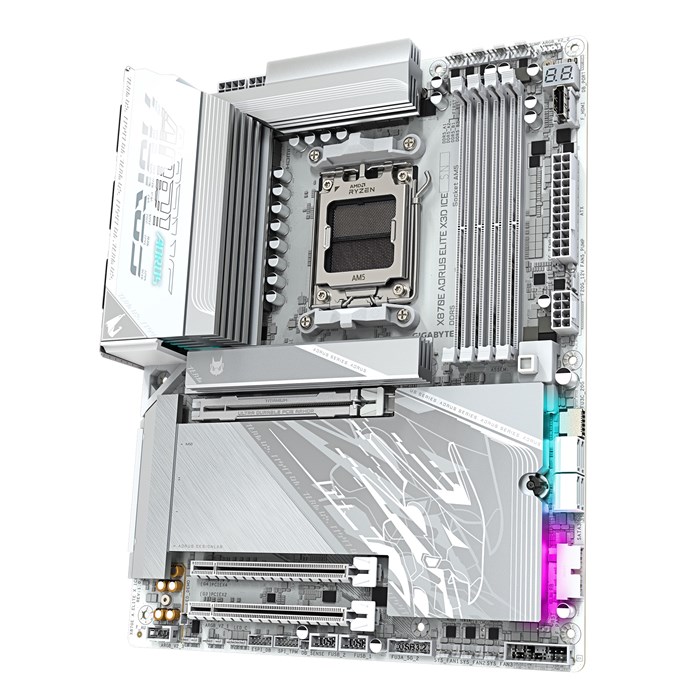 مادربرد گیگابایت مدل X870E AORUS ELITE X3D ICE AM5 - 6