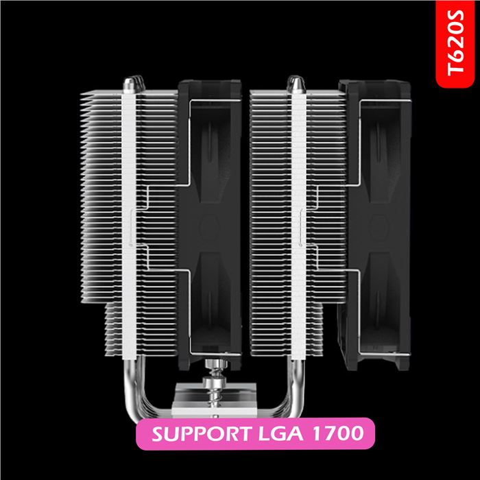 خنک کننده پردازنده کولر مستر مدل T620s ARGB LGA1700 - 8