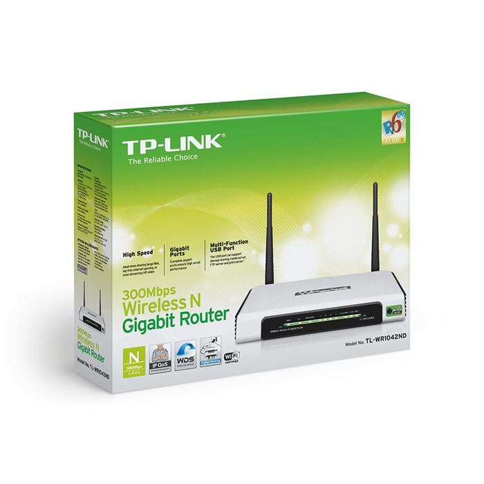 روتر بی‌سیم گیگابیتی نوع N تی‌پی-لینک مدل TL-WR1042ND - 3