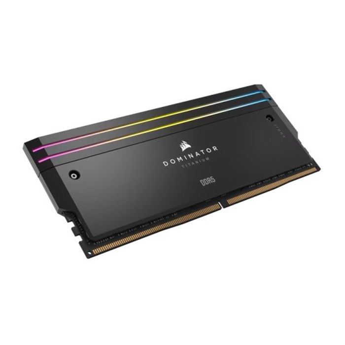 رم کامپیوتر DDR5 دو کاناله 6600 مگاهرتز CL32 کورسیر سفید مدل Dominator Titanium ظرفیت 96 گیگابایت - 3