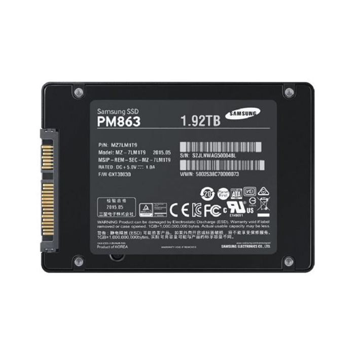 حافظه اس اس دی سامسونگ مدل پی ام 863 ای با ظرفیت 1.92 ترابایت - 2