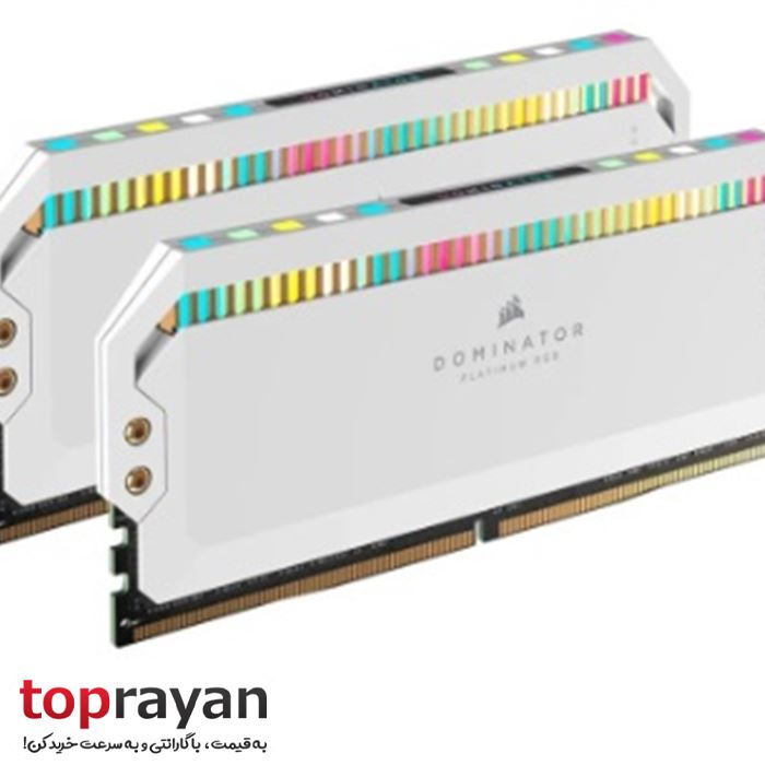 رم دو کاناله کورسیر مدل DOMINATOR PLATINUM RGB White حافظه 64 گیگابایت فرکانس 5600 مگاهرتز - 3