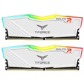 Team Group T-Force Delta White RGB 32GB 2x16GB Dual Channel 6400Mhz CL40 DDR5 RAM