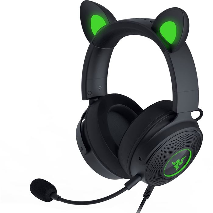 هدست بازی ریزر مدل KRAKEN Kitty v2 Pro مشکی