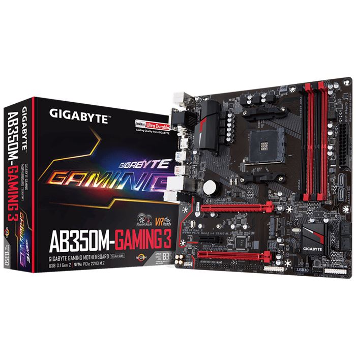 GIGABYTE GA-AB350M-Gaming 3-Gaming (rev. 1.0) Motherboard