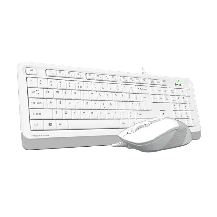کیبورد و ماوس ای فورتک مدل Fstyler F1010 White - 2