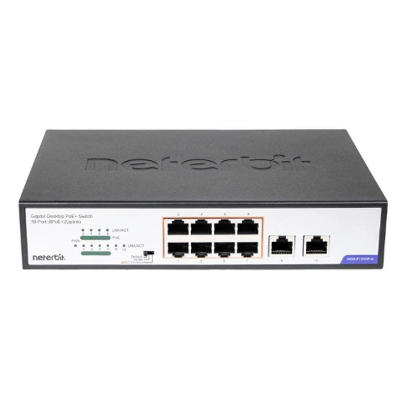 D-link DGS-F1010P-A 10-port 10/100/1000Base-T Unmanaged Long Range 250m PoE+ Surveillance Switch 