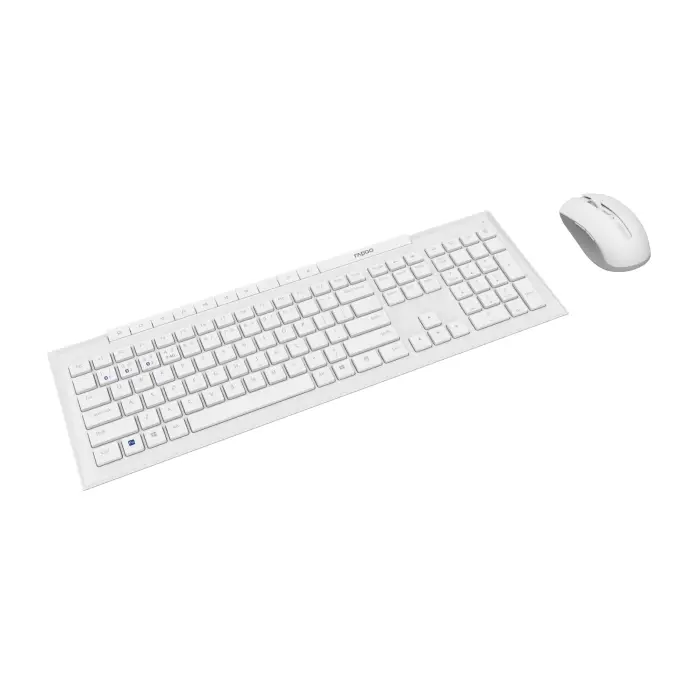 کیبورد و ماوس بی سیم رپو مدل 8210M White با حروف فارسی - 5