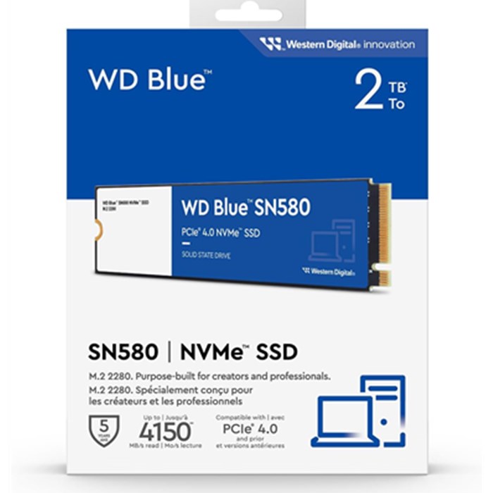 اس اس دی اینترنال وسترن دیجیتال Blue SN580 ظرفیت 2 ترابایت - 4