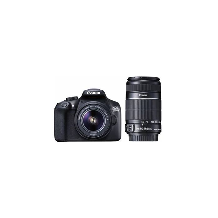 دوربین کانن EOS 1300D با دو لنز 55-18 و 250-55