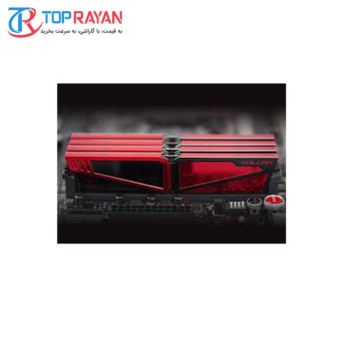 رم دسکتاپ DDR4 تک کاناله 2400 مگاهرتز CL16 تیم گروپ مدل TFORCE VULCAN GAMING ظرفیت 4 گیگابایت - 2