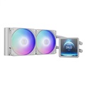 Gamdias AURA GL240 LCD ARGB WHITE Liquid Cooler