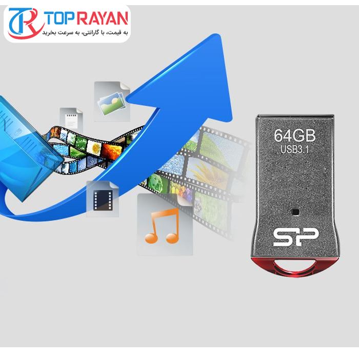 فلش مموری سیلیکون پاور مدل Jewel J01 ظرفیت 64 گیگابایت - 8