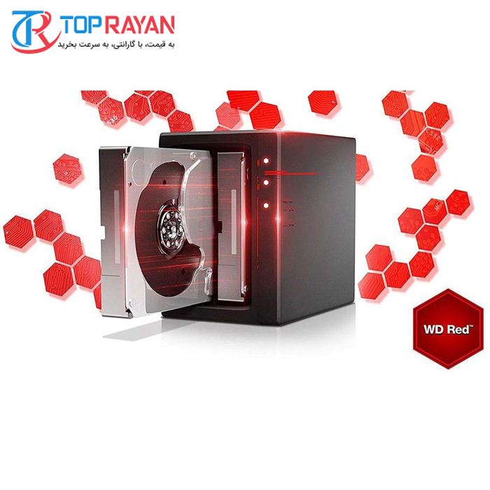 هارد اینترنال وسترن دیجیتال سری RED  ظرفیت 2 ترابایت   - 5