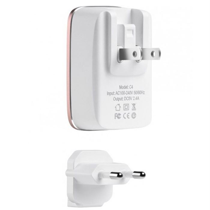 شارژر دیواری الدینیو مدل A1204Q به همراه کابل تبدیل USB-C - 3