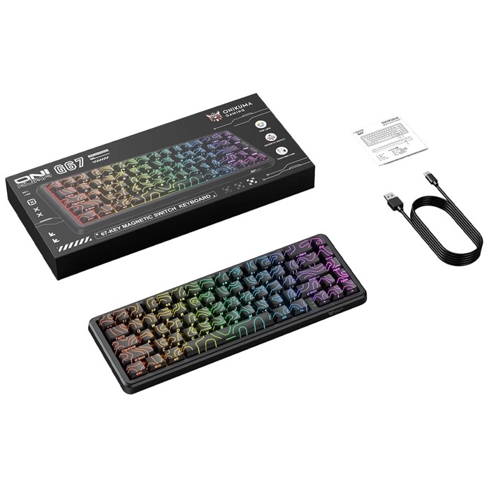کیبورد گیمینگ اونیکوما مدل G67 RGB WRD - 4