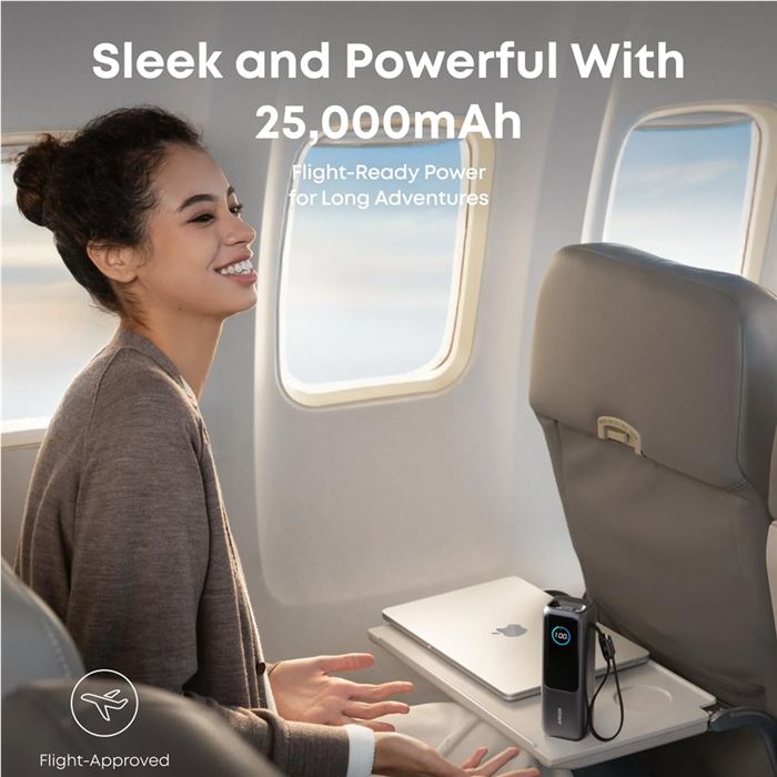 پاوربانک 100 وات انکر مدل A1695 ظرفیت 25000 میلی آمپر ساعت به همراه دو کابل USB-C - 11