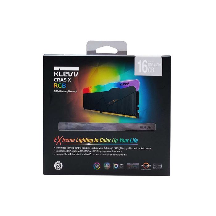 رم کامپیوتر DDR4 دو کاناله 3200 مگاهرتز CL16 کلو مدل CRAS X RGB ظرفیت 16 گیگابایت - 4