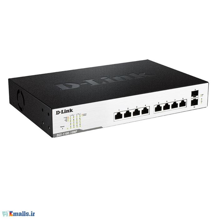 سوئیچ 10 پورت و مدیریتی دی لینک دی جی اس 1100 10 ام پی - 7