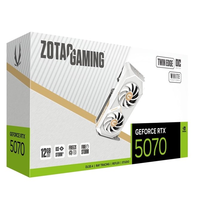 کارت گرافیک زوتک مدل GeForce RTX 5070 Twin Edge OC White 12GB OC - 8