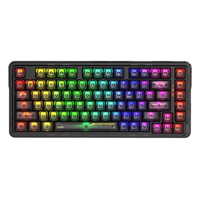 کیبورد مکانیکال گیمینگ ردراگون شفاف بی سیم مدل K649 PRO   - 2