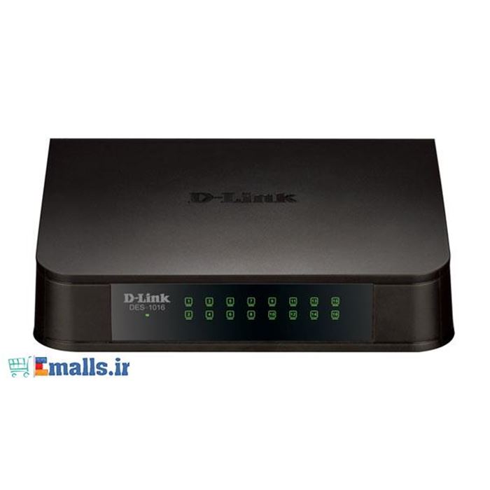 سوییچ 16 پورت غیر مدیریتی و مگابیتی دی-لینک مدل DES-1016A - 8