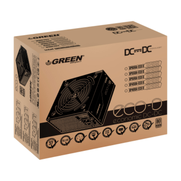 پاور گرین 500 وات مدل GP500A-ECO D ATX v2.53 - 8