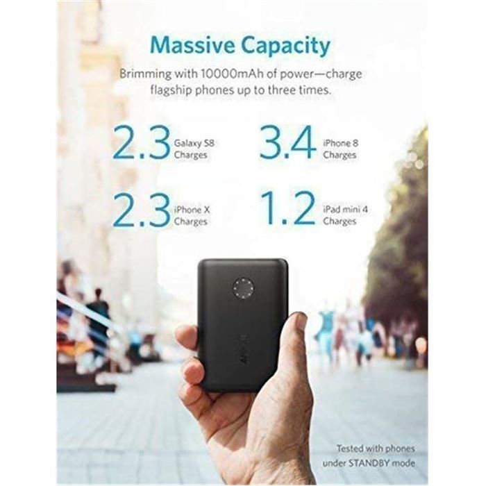 شارژر همراه انکر مدل A1230 PowerCore II با ظرفیت 10000 میلی آمپر ساعت - 4