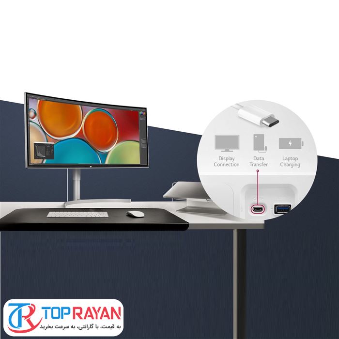 مانیتور ال جی سایز 38 اینچ مدل 38WK95C-W - 19