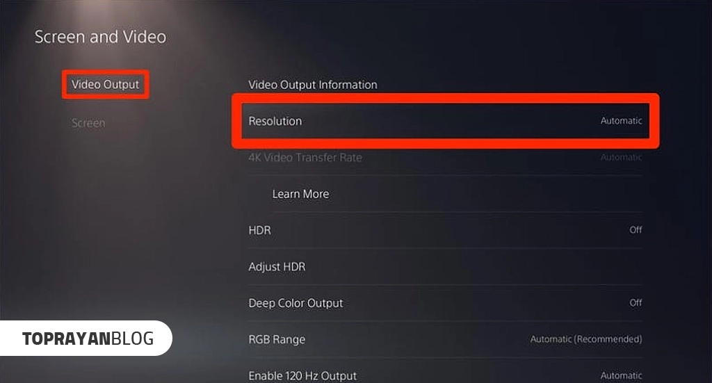 بهترین تنظیمات تصویر PS5